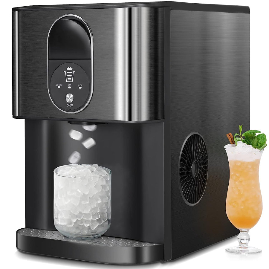 44 Lb. Daily Production Clear Nugget Ice Cubes Portable Ice Maker